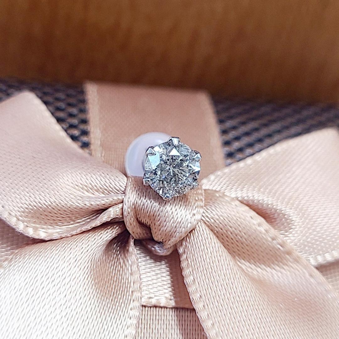 Chie様 激安！0.404ct ダイヤモンド プラチナ Pt900 片耳ピアス