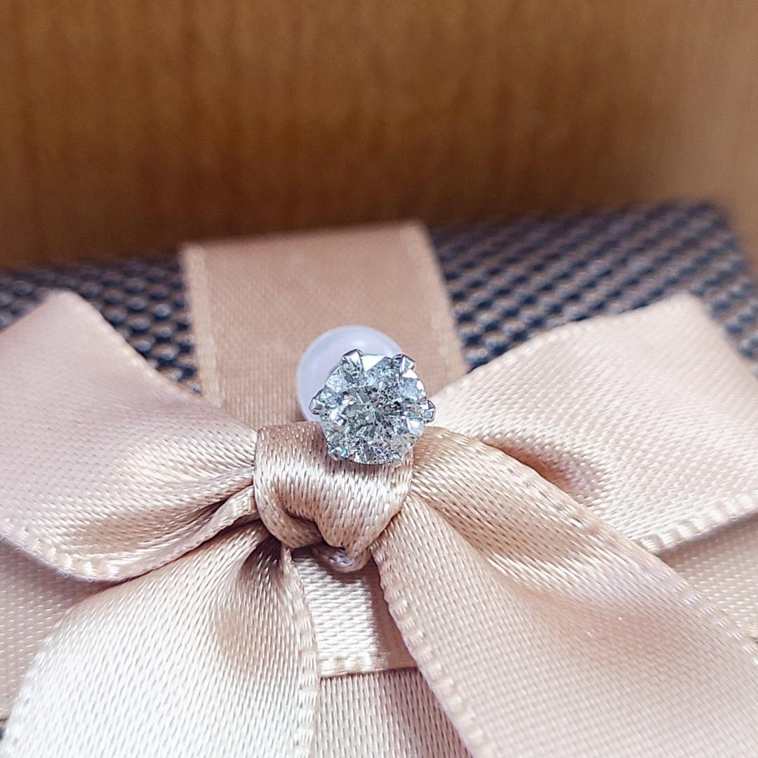 Chie様 激安！0.404ct ダイヤモンド プラチナ Pt900 片耳ピアス