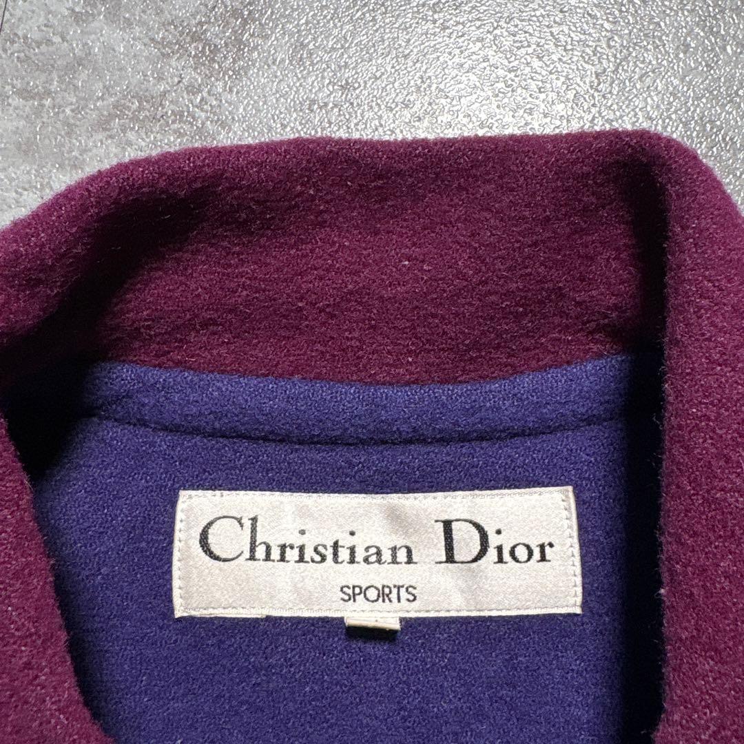 80s vintage dior wool coat ユニセックス　パープル系