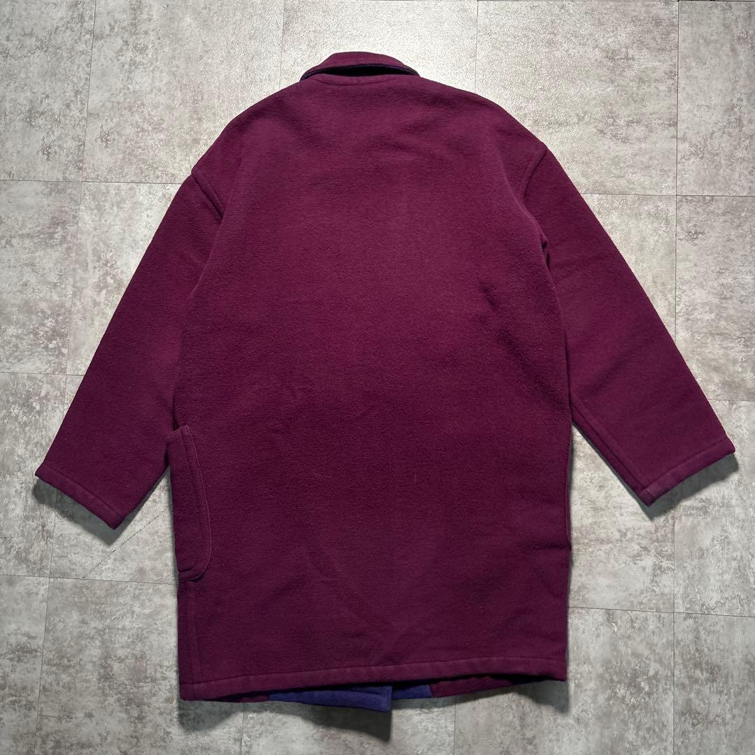 80s vintage dior wool coat ユニセックス　パープル系