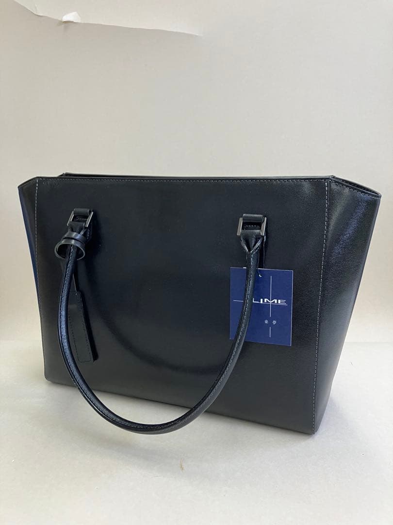 フォーマルバッグ 本革 レディース A4収納 LIME L1244 ブラック