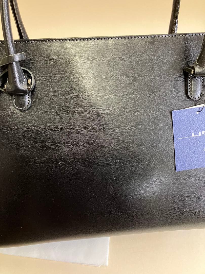 フォーマルバッグ 本革 レディース A4収納 LIME L1244 ブラック