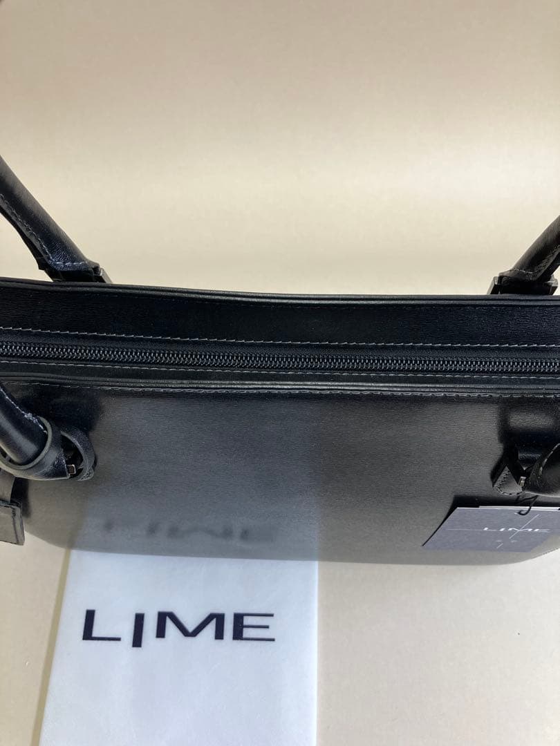 フォーマルバッグ 本革 レディース A4収納 LIME L1244 ブラック