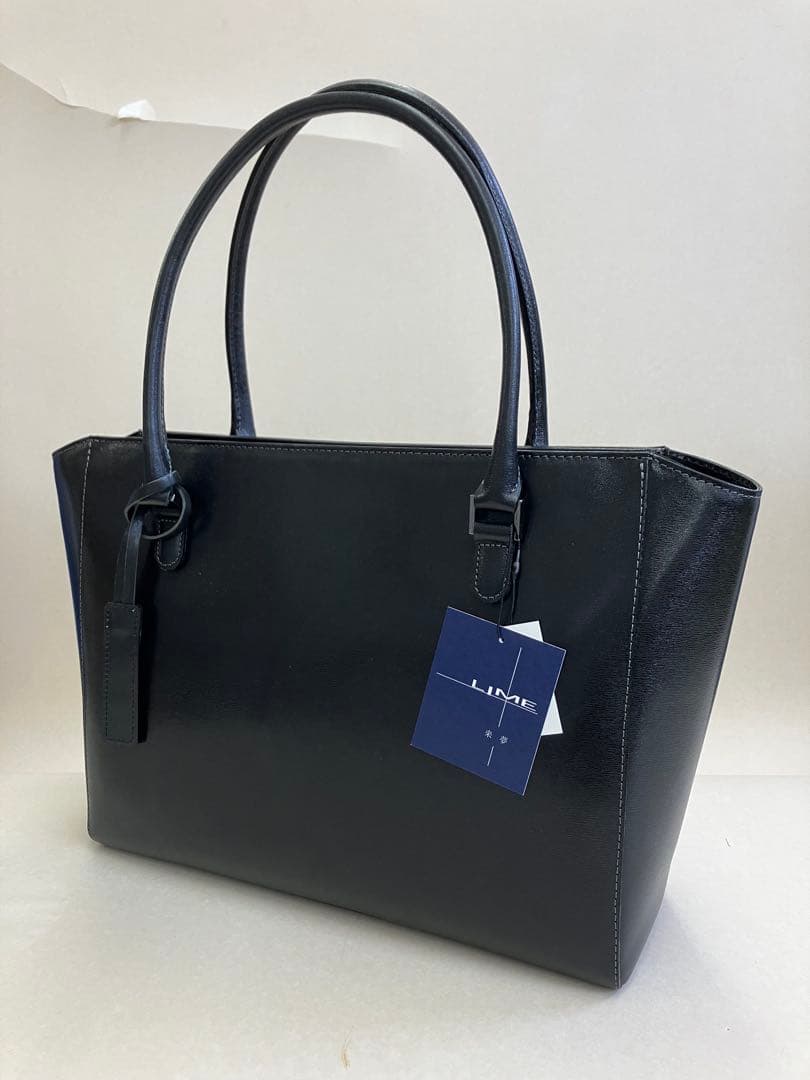 フォーマルバッグ 本革 レディース A4収納 LIME L1244 ブラック