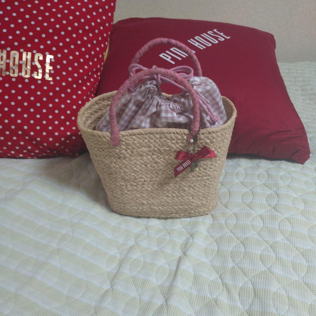 ピンクハウス♡今季カゴバッグ♡新品未使用品タグ付き♡日曜日迄のお値引
