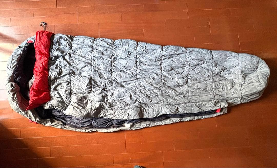 モンベル バローバッグ ＃0寝袋 左ジッパー サンライズレッド