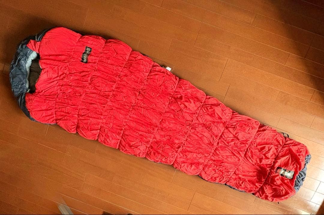 モンベル バローバッグ ＃0寝袋 左ジッパー サンライズレッド