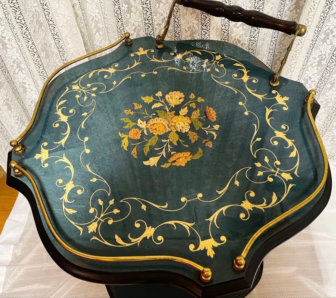 【イタリア製】　キッチンワゴン ロココ調 アンティーク調　ビィンテージ