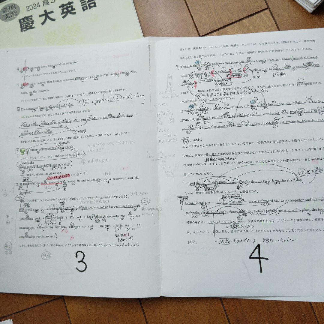 専用出品【アポロ様】河合塾 2冊早大/慶大 夏期 登木先生