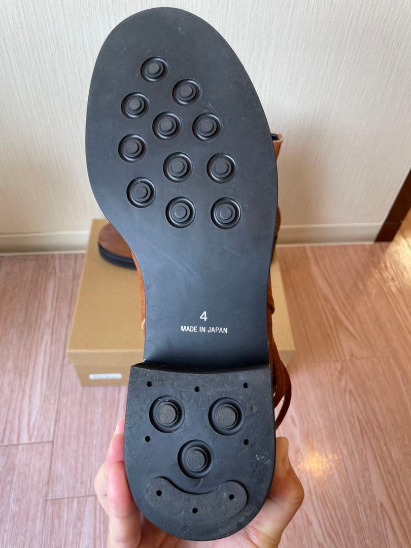 glamb スエード ヒールブーツ 牛革 フリンジ サイドジップ