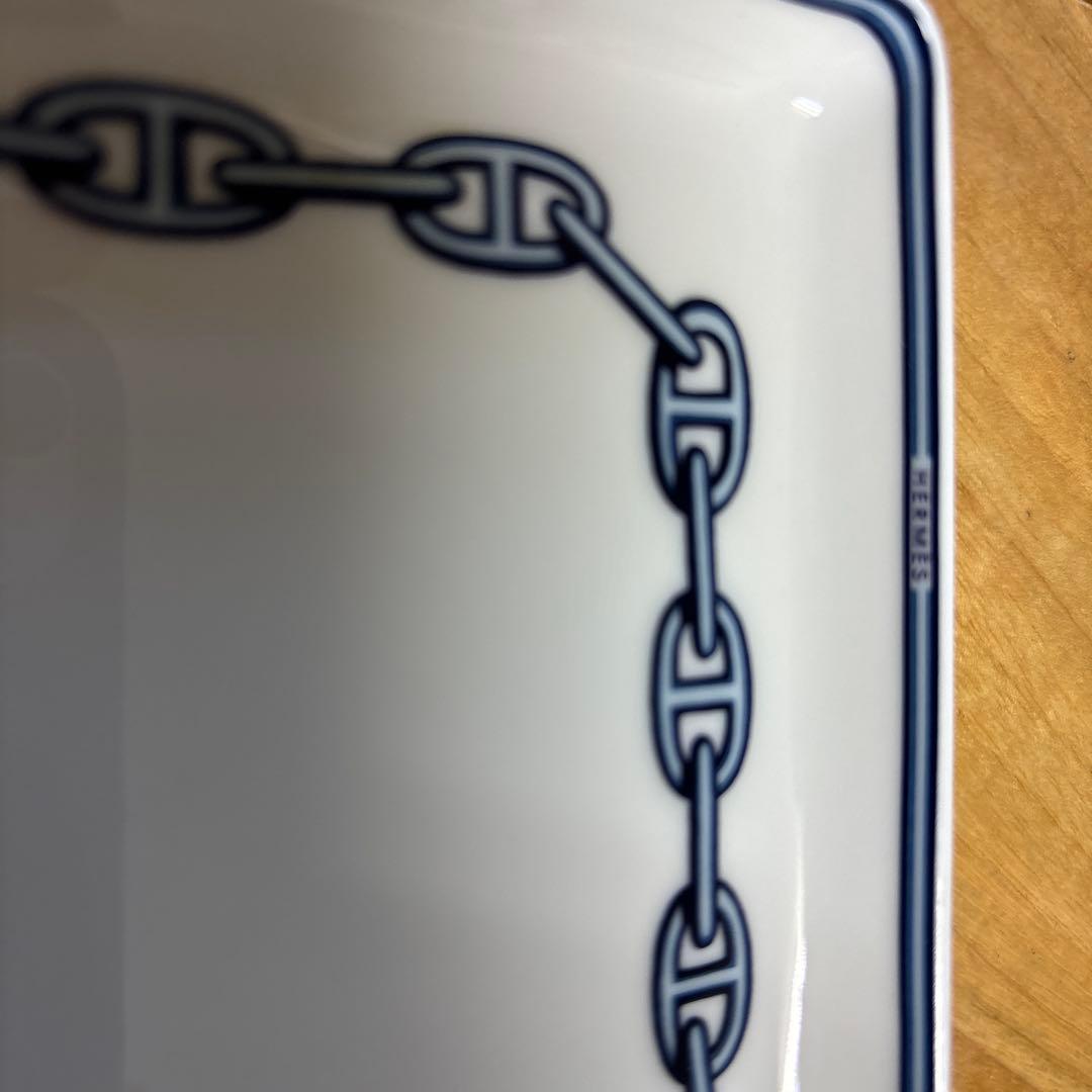 ＨＥＲＭＥＳ　エルメス　スクエア　プレート/角皿　スシプレート　シェーヌダンクル