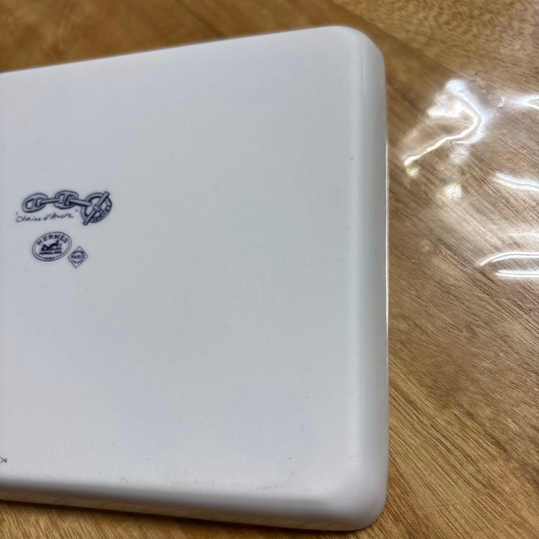 ＨＥＲＭＥＳ　エルメス　スクエア　プレート/角皿　スシプレート　シェーヌダンクル