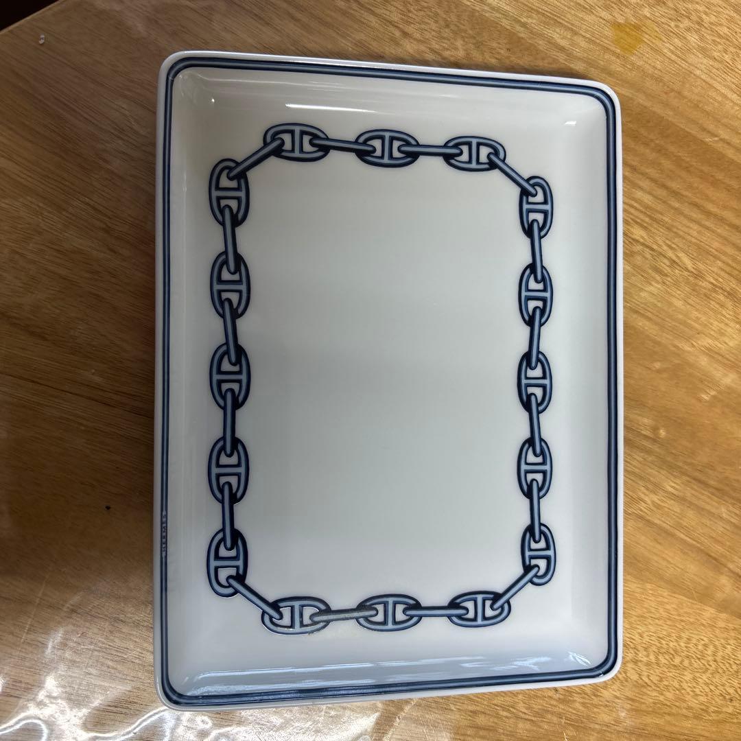 ＨＥＲＭＥＳ　エルメス　スクエア　プレート/角皿　スシプレート　シェーヌダンクル