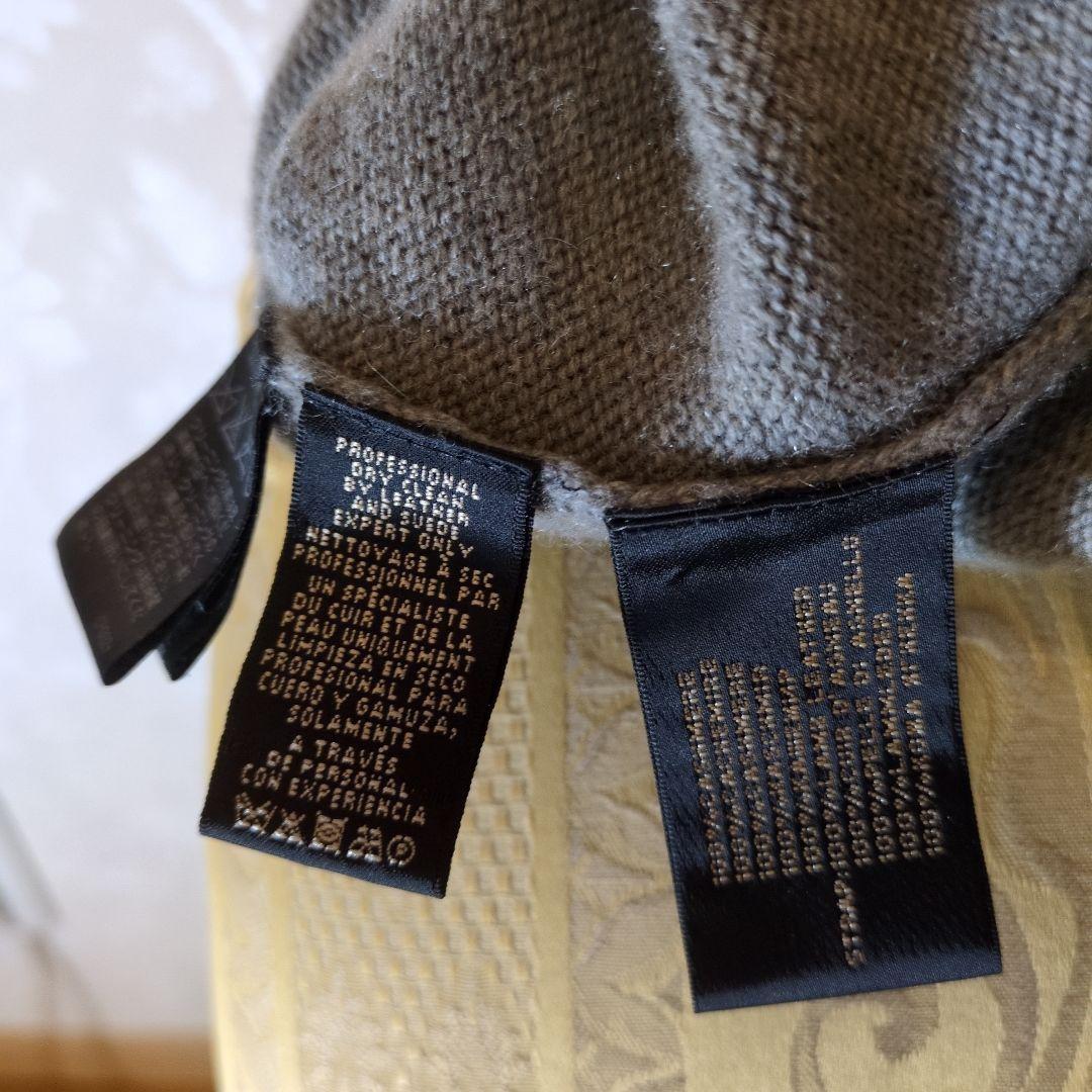 ラルフローレン、ブラック、レーベル ニットワンピース