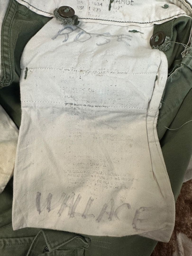 カーゴパンツ オリーブグリーン m-51 古着 軍もの