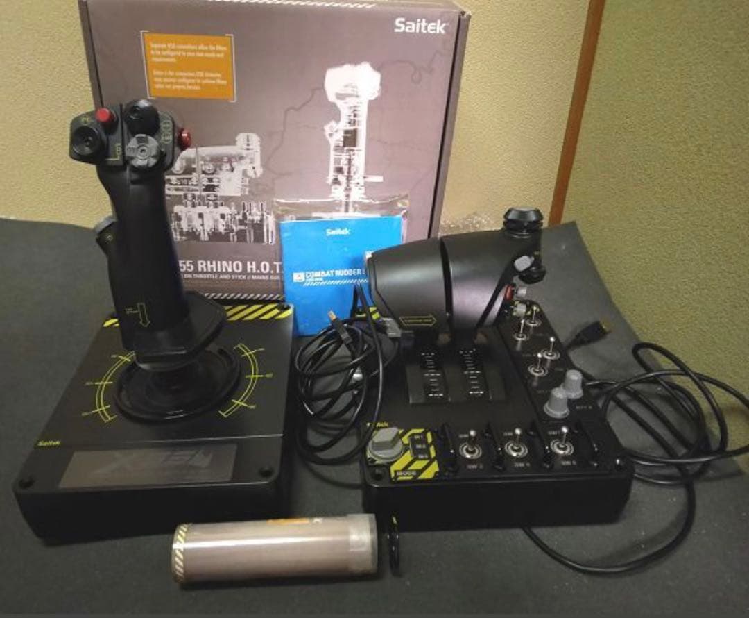 Saitek X-55 RHINO HOTAS.SYSTEM 元箱付き