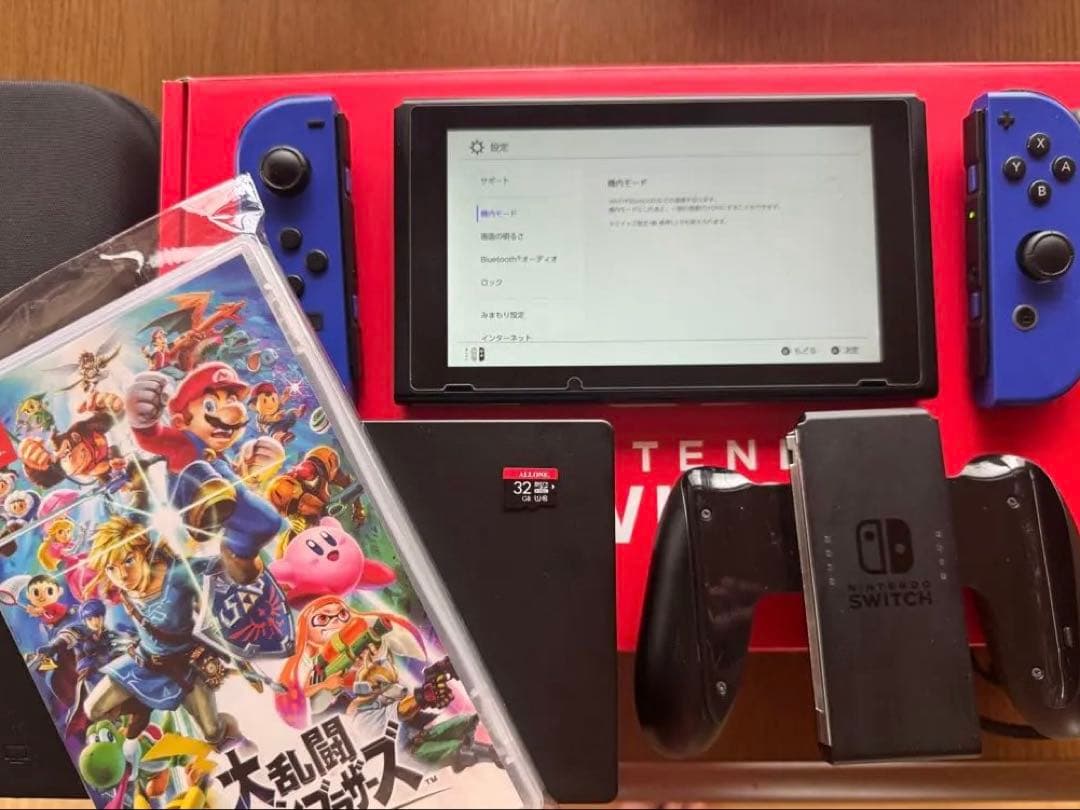 Nintendo Switch 本体 + スマブラ +32GBメモリーカード