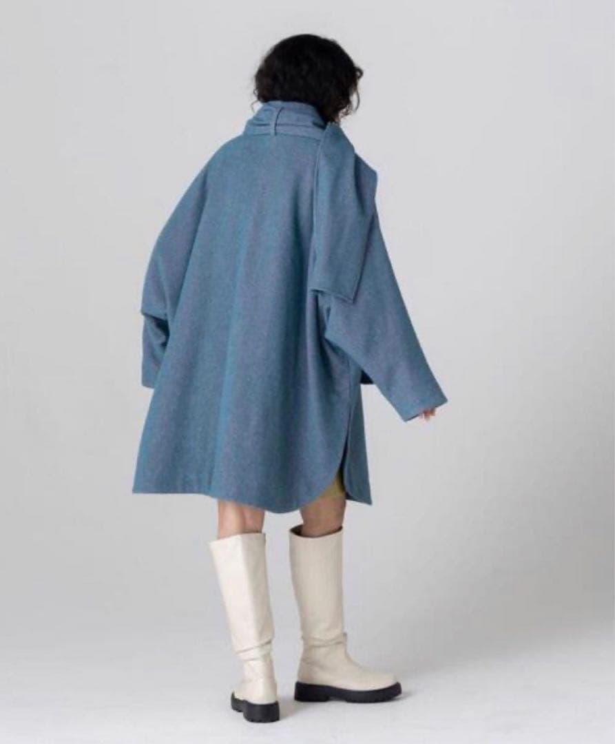 CITEN スタンドカラーポンチョ