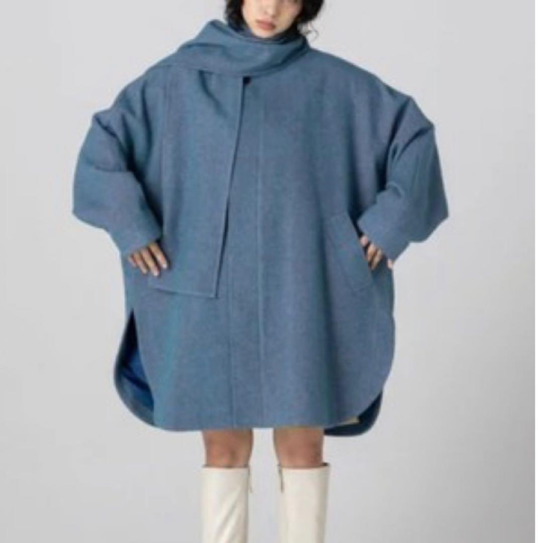 CITEN スタンドカラーポンチョ