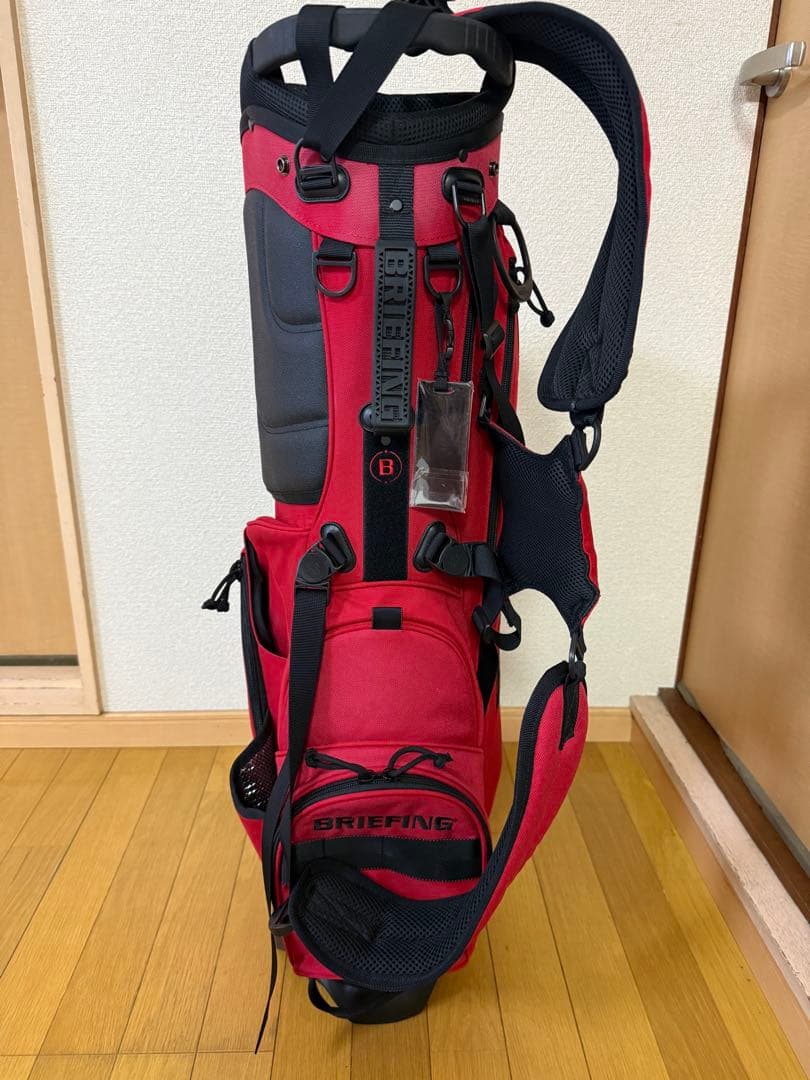 BRIEFING スタンド式ゴルフバッグ RED