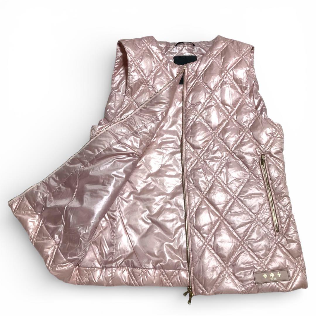 美品★タトラス ダウンベスト ライトダウン ノーカラー キルティング Mサイズ