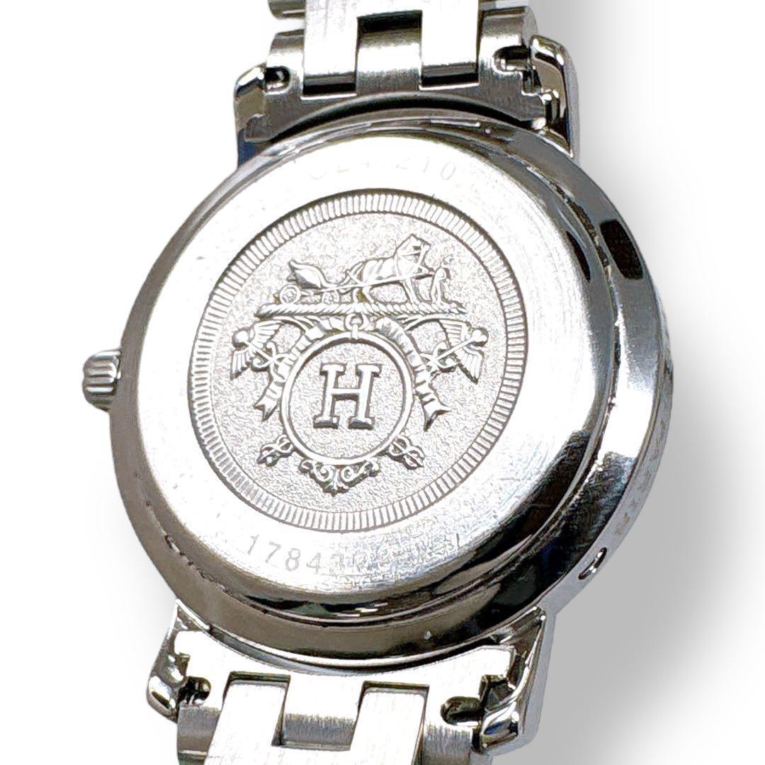 エルメス クリッパー CL4.210 Dバックル ホワイト レディース 腕時計