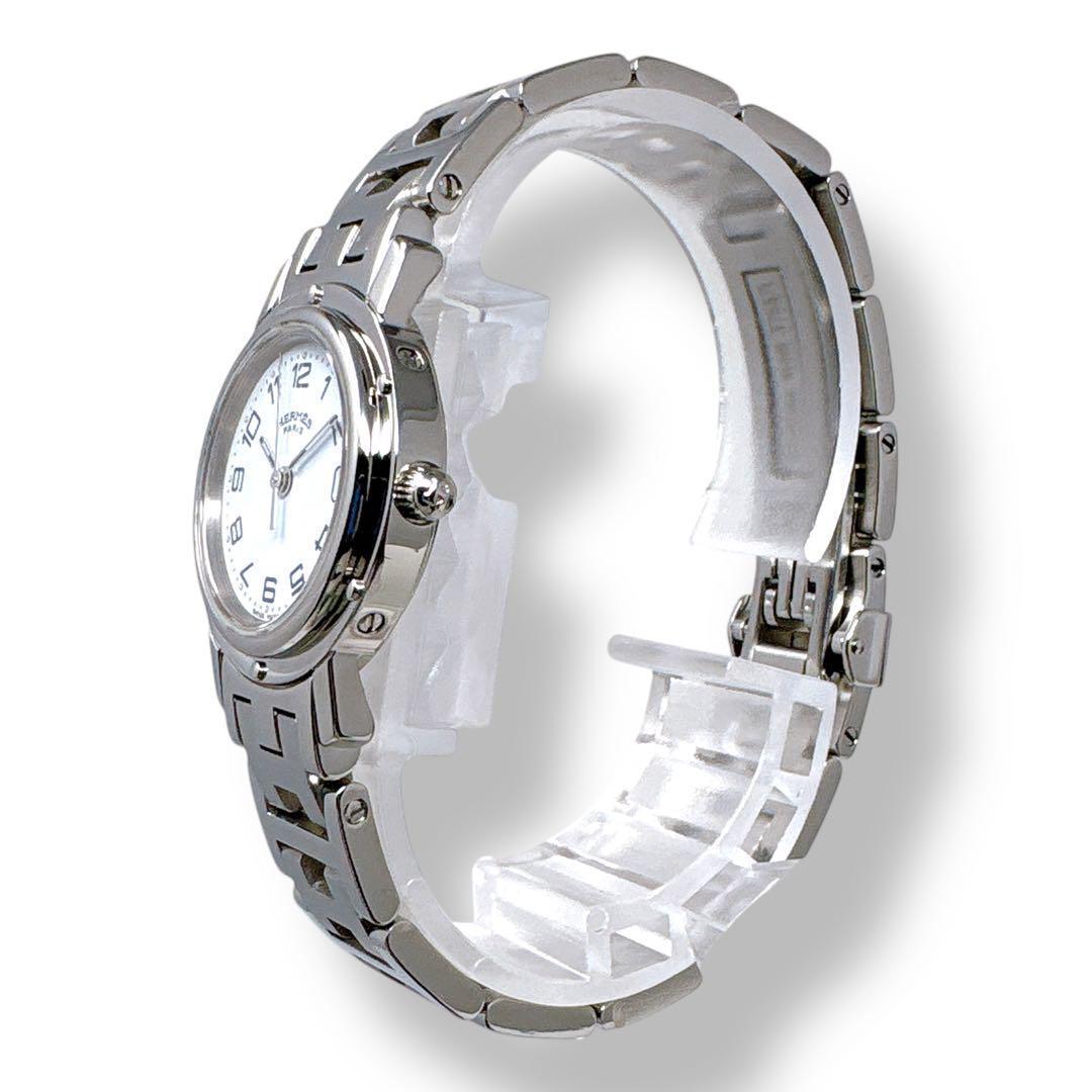 エルメス クリッパー CL4.210 Dバックル ホワイト レディース 腕時計