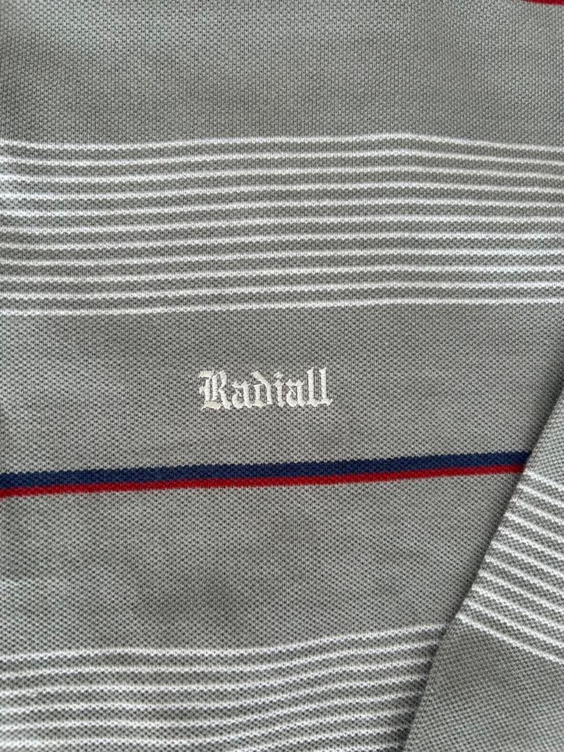 1月8日〆切　Radiall 長袖ポロシャツ　Ice Gray XLサイズ