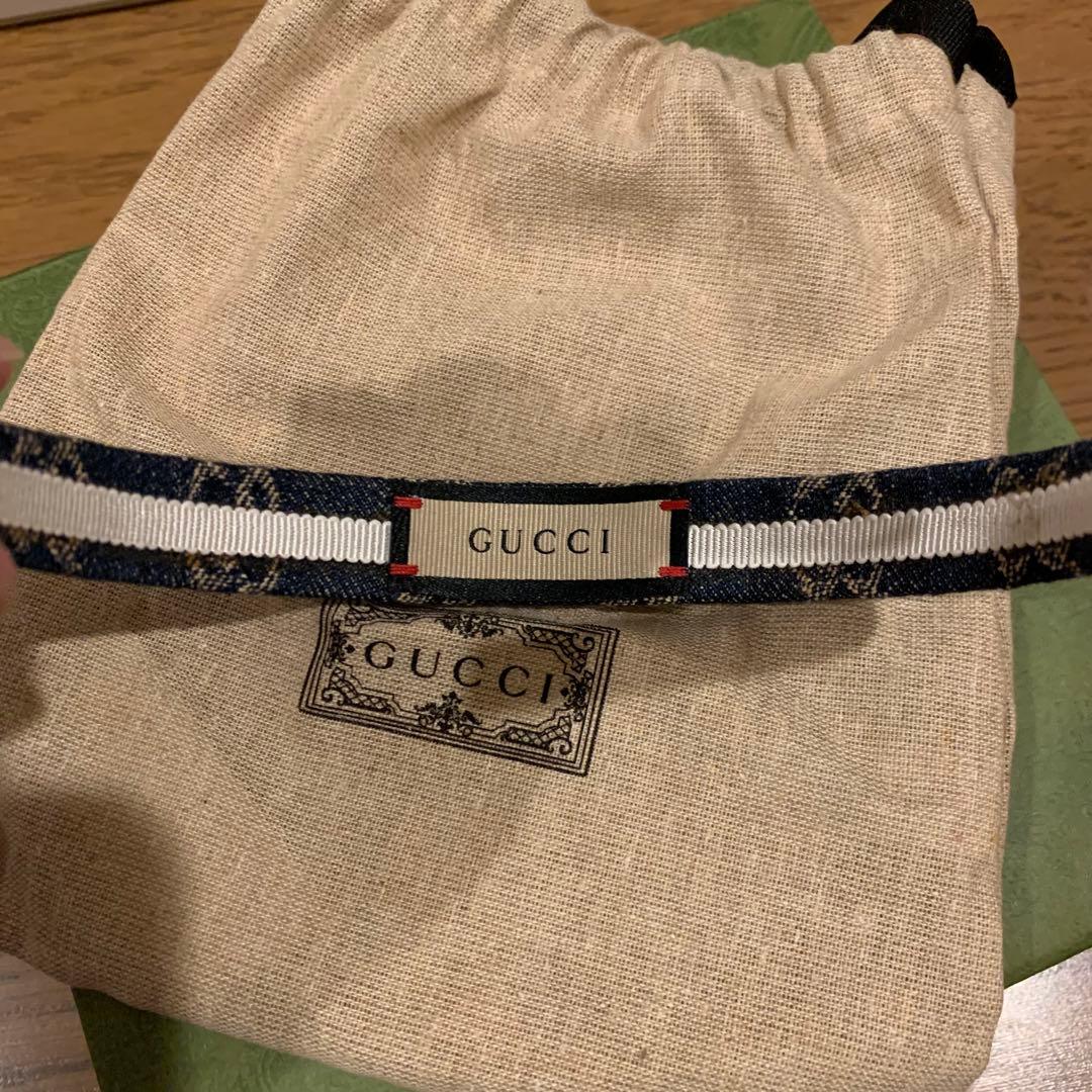 GUCCI デニムカチューシャ　1回着用　未使用に近い