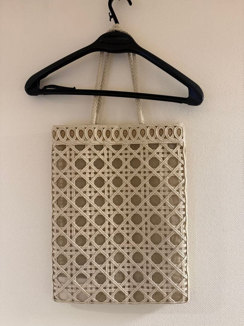 【超美品】mame kurogouchi マメクロゴウチ コード刺繍トートバッグ