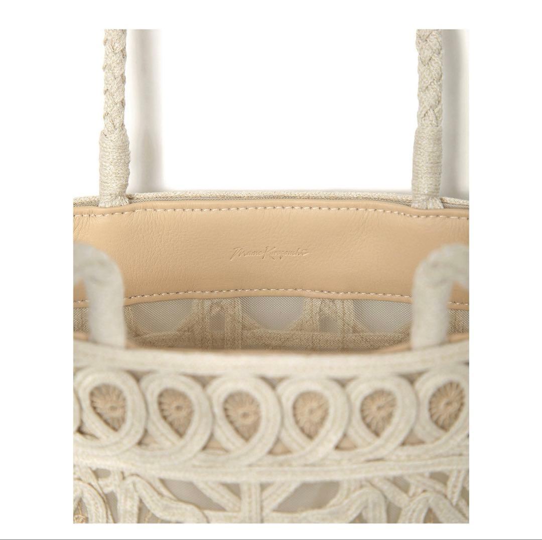 【超美品】mame kurogouchi マメクロゴウチ コード刺繍トートバッグ