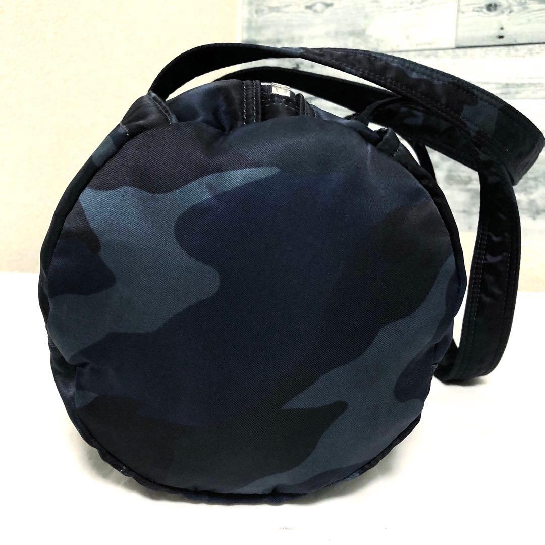 超美品✨希少 ポーター タンカー ミニボストンバッグLカモフラ 迷彩 ネイビー