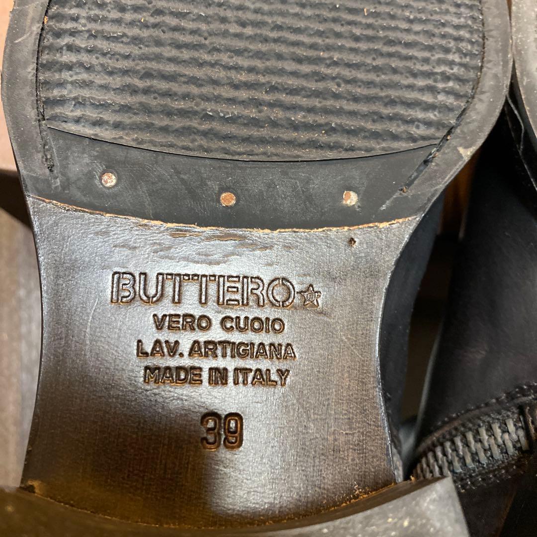BUTTERO ジッパータイプブーツ　39サイズ