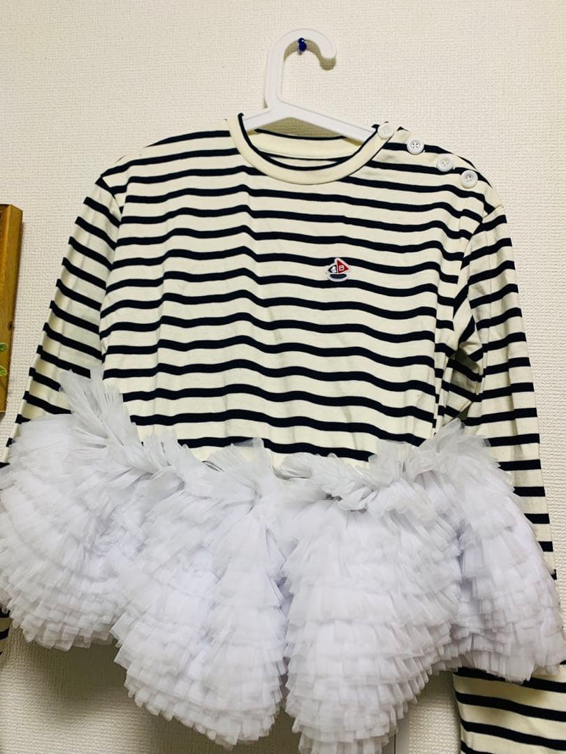 Bibiy FRANCINE TULLE TOP グレー