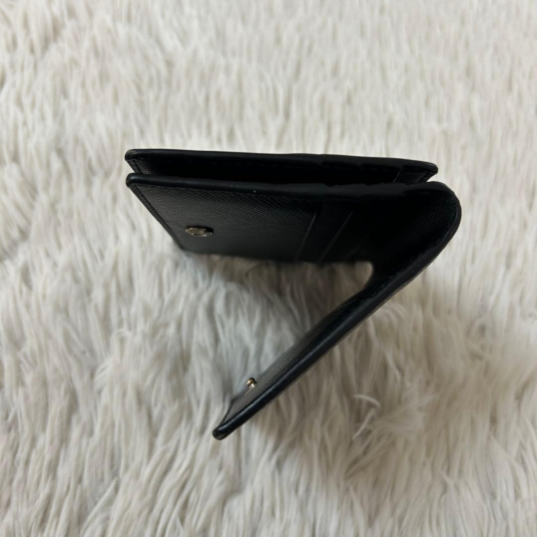 美品✨PRADA プラダ　マネークリップ サフィアーノ　メタルロゴ