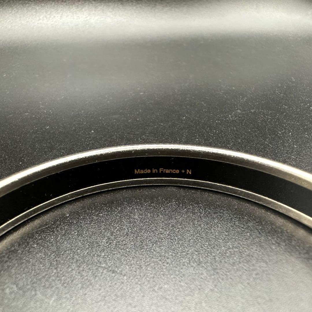 極美品✨　エルメス　バングル　エマイユ　七宝焼　シルバー　063