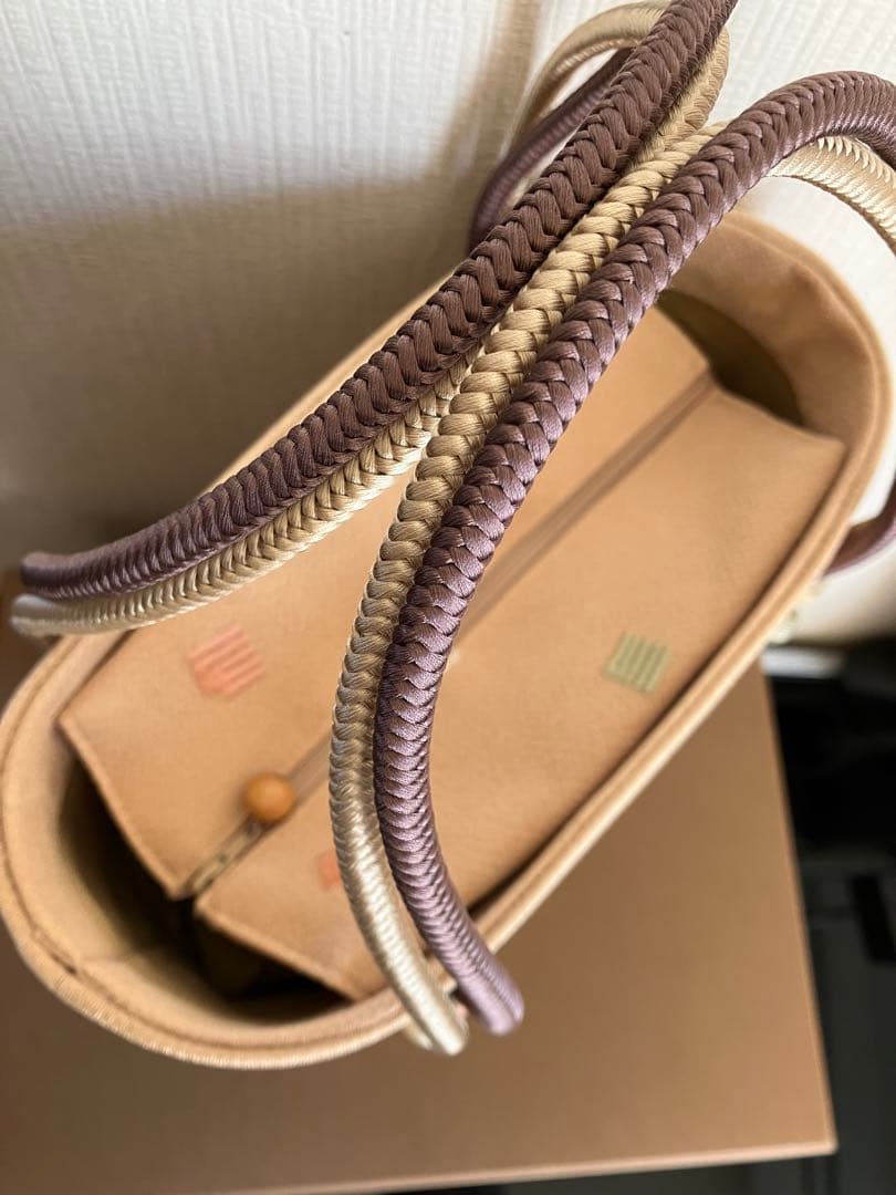 専用★新品◇和想庵 正絹×本革 和装バッグ 刺繍 源氏香 トート