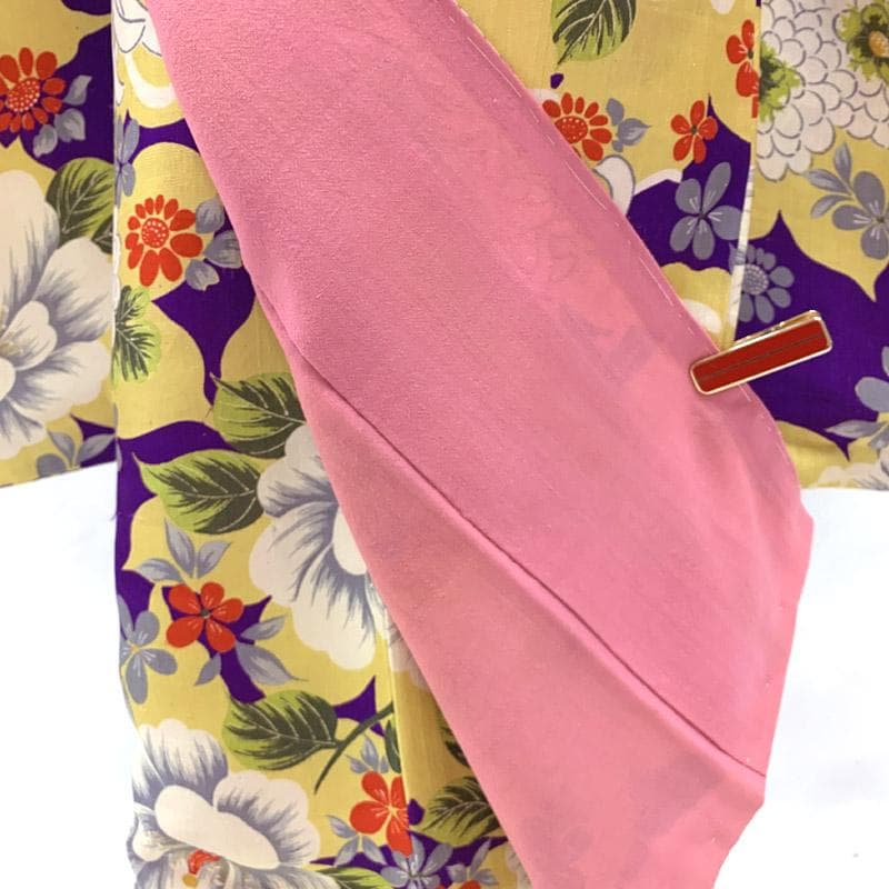 409ag75着物のみ■七五三 7歳 アンティーク着物■