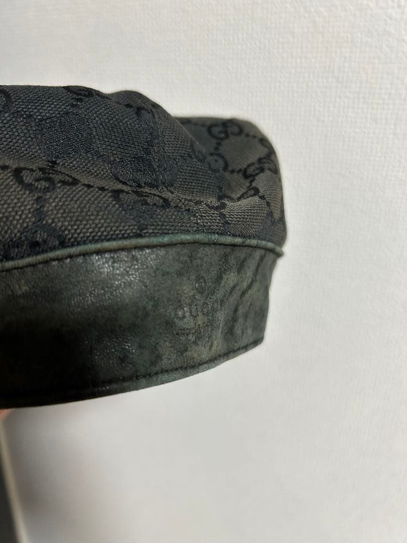 GUCCI ブラック ハンチング帽 XL　古着　ヴィンテージ　vintage