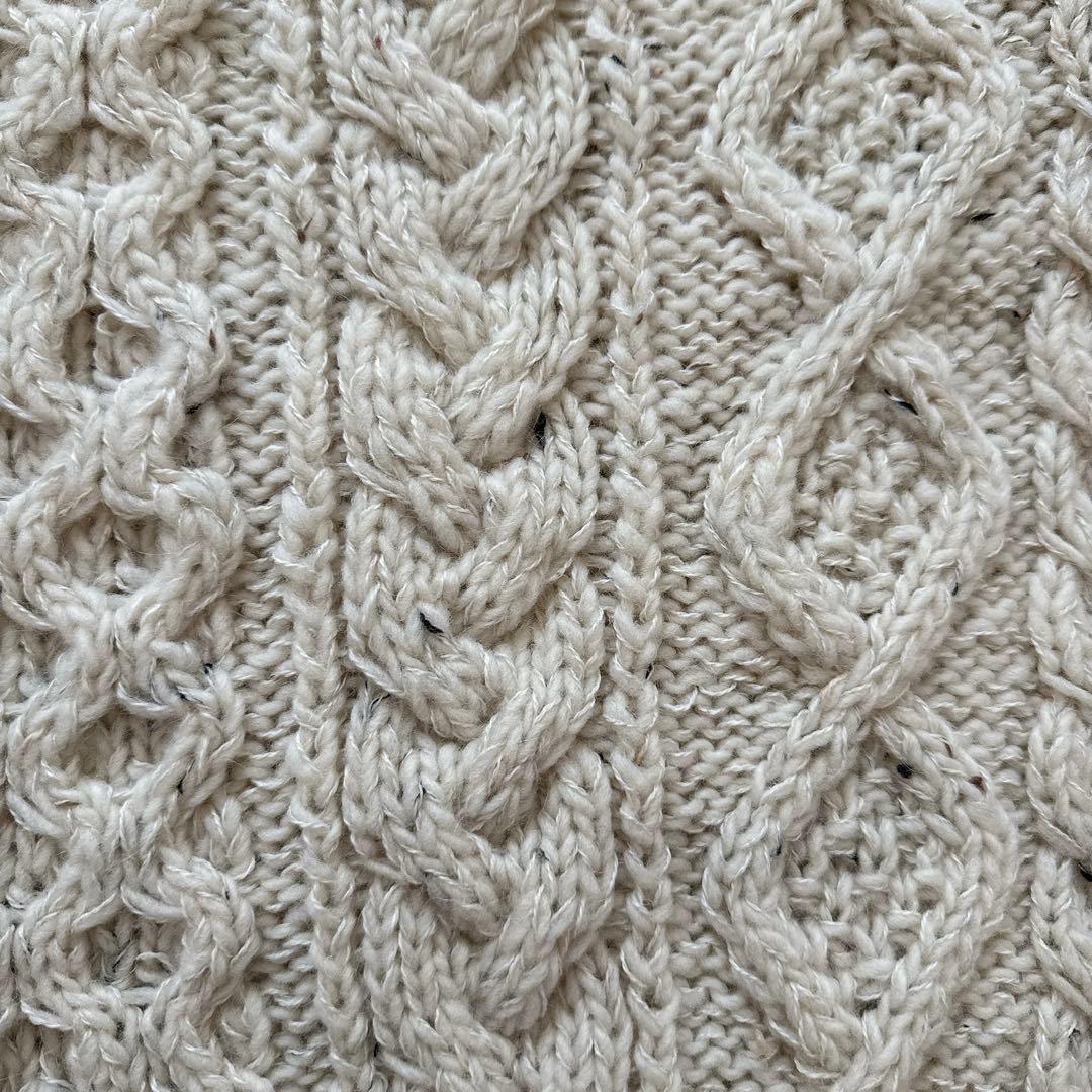 ＊かぐれ　ペルーカラーネップニットベスト＊