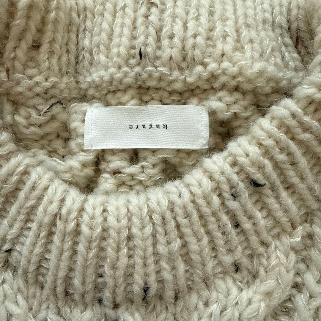 ＊かぐれ　ペルーカラーネップニットベスト＊