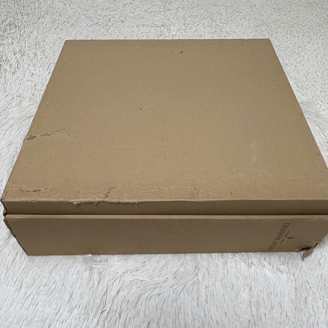 美品　ヘレンカミスキー　ラフィアハット　麦わら帽子　チャコール　箱付き