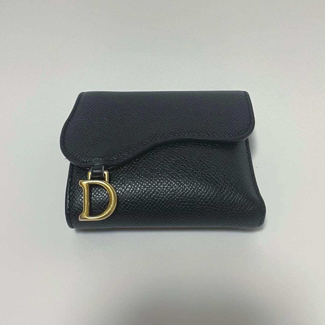 ディオール DIOR Saddle Lotus ウォレット　ブラック