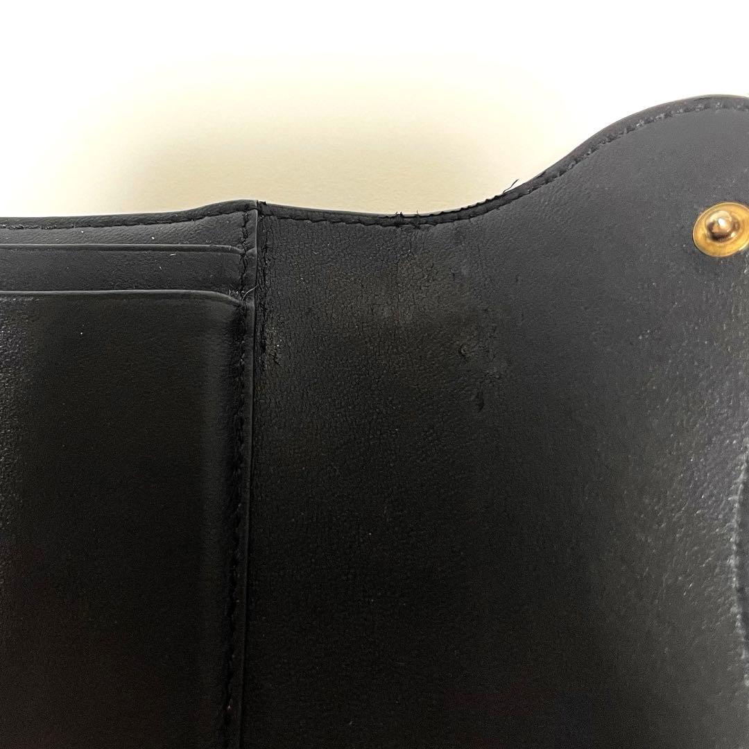 ディオール DIOR Saddle Lotus ウォレット　ブラック