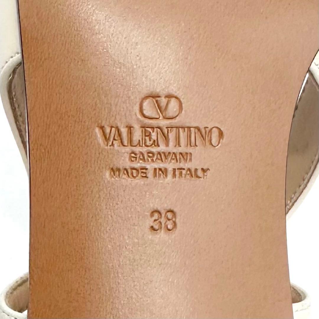 未使用✨ヴァレンティノガラヴァーニ スリングバック フラットシューズ 本革 38