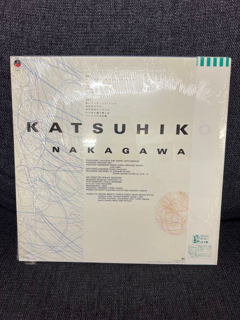中川勝彦 ペントハウスの夏 LP 邦楽1985年 帯付 ハガキ付 美盤