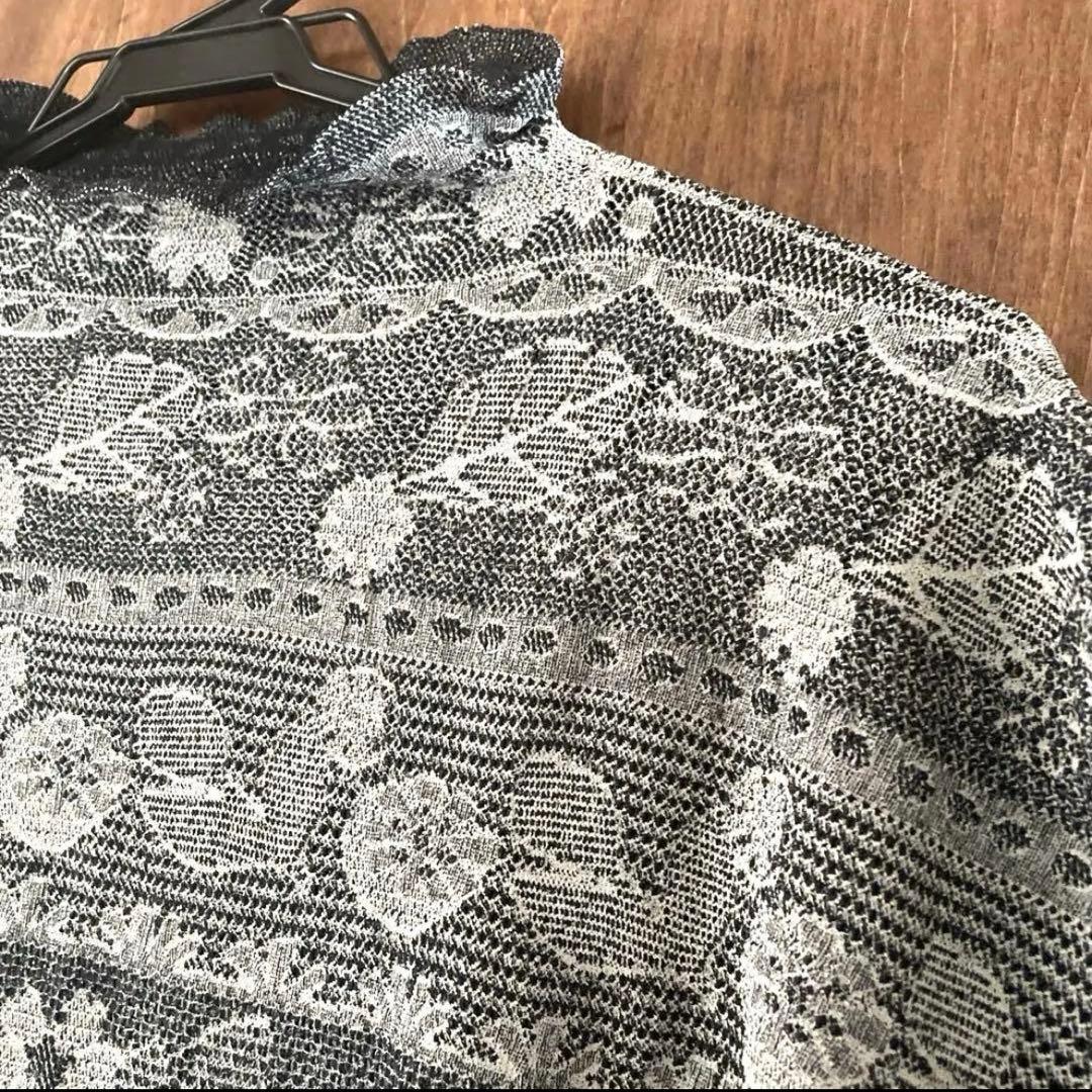 M.&KYOKO エムアンドキョウコ　トップス ハイネック　グレー系　春秋