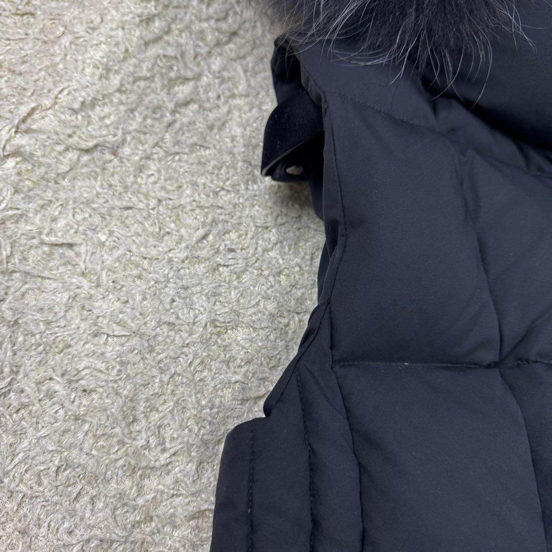 タトラス 23AW ダウンベスト ザラガ リアルファー 3way 黒 XL