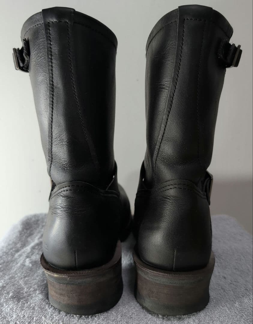 ALPHA INDUSTRIES エンジニアブーツ レザー 黒 27.5