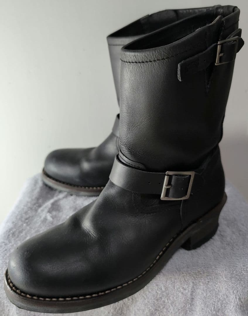 ALPHA INDUSTRIES エンジニアブーツ レザー 黒 27.5